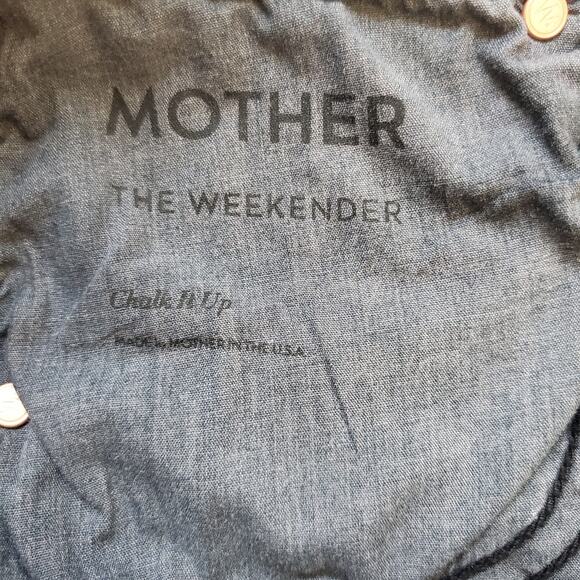 Mother The Weekender Flare Denim Jeans Faded Black Wash Stretch Denim 26 New - Picture 7 of 12